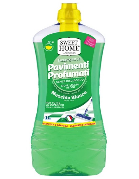 sweet home detergente pavimenti - 1 litro - muschio bianco: tuttocasashop.live: pulizia e cura della casa
