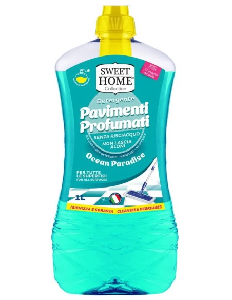 sweet home detergente pavimenti - 1 litro - ocean paradise: tuttocasashop.live: pulizia e cura della casa