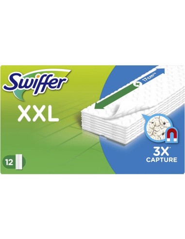 swiffer xxl catturapolvere - 12 panni - 3x cattura polvere peli e capelli: tuttocasashop.live: pulizia e cura della casa
