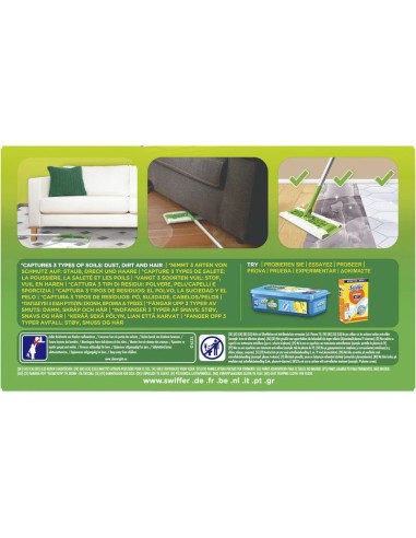 swiffer xxl catturapolvere - 12 panni - 3x cattura polvere peli e capelli: tuttocasashop.live: pulizia e cura della casa