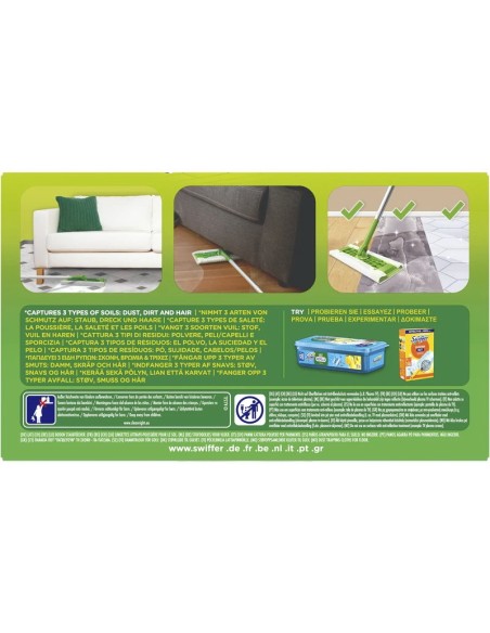 swiffer xxl catturapolvere - 12 panni - 3x cattura polvere peli e capelli: tuttocasashop.live: pulizia e cura della casa