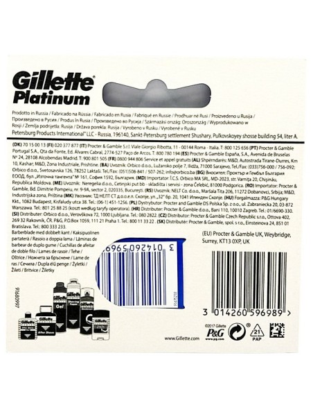 gillette platinum lame tradizionali - 5 pezzi - ricambi per rasoio classico: tuttocasashop.live: igiene e cura della persona