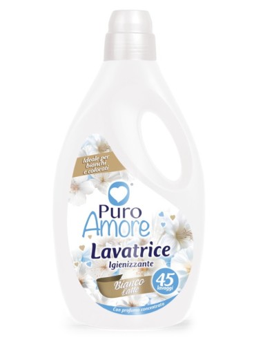 puro amore detersivo liquido lavatrice 45 lavaggi 2025ml - bianco latte: tuttocasashop.live: prodotti per bucato e tessuti