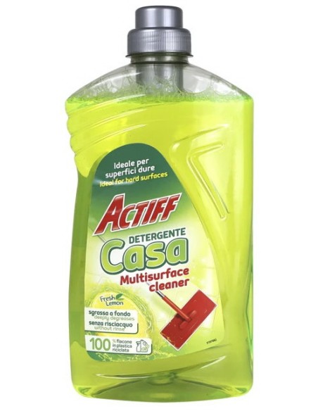 actiff detergente casa pavimenti e superfici dure - 1 litro - fresh lemon: tuttocasashop.live: pulizia e cura della casa