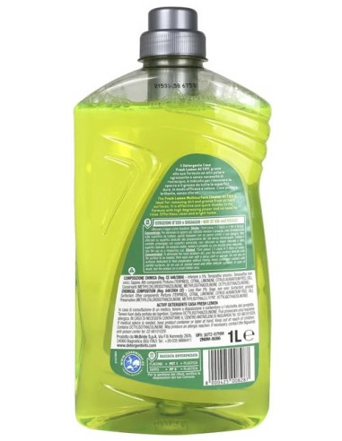 actiff detergente casa pavimenti e superfici dure - 1 litro - fresh lemon: tuttocasashop.live: pulizia e cura della casa