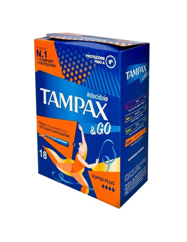 tampax &go assorbenti interni - 18 tamponi - super: tuttocasashop.live: igiene e cura della persona