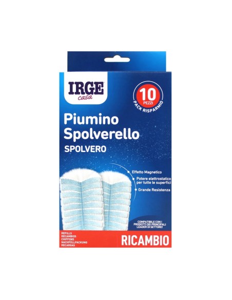 irge piumino ricambi 10pz - compatibili con swiffer duster: tuttocasashop.live: pulizia e cura della casa