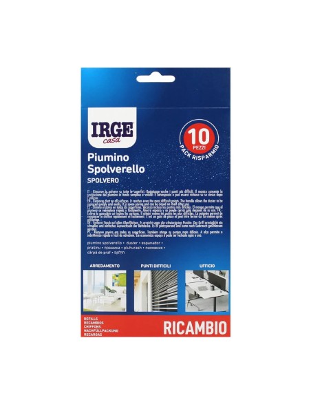 irge piumino ricambi 10pz - compatibili con swiffer duster: tuttocasashop.live: pulizia e cura della casa