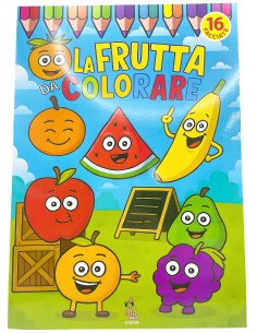 album da colorare a4 frutta         f024: tuttocasashop.live: altro - bazar