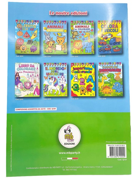 album da colorare a4 animali        a024: tuttocasashop.live: altro - bazar