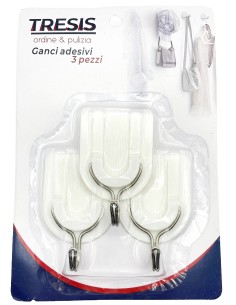 ganci adesivi 3pz                    842: tuttocasashop.live: altro - bazar