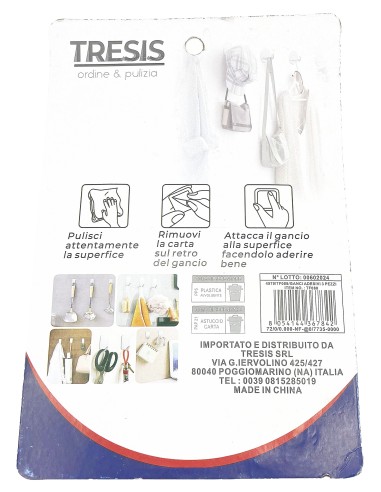 ganci adesivi 3pz                    842: tuttocasashop.live: altro - bazar
