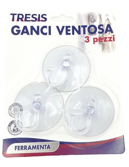ganci ventosa 3pz                    072: tuttocasashop.live: altro - bazar