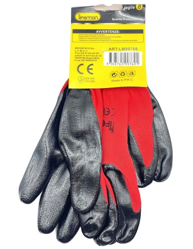 guanti da lavoro in tessuto e antiscivolo - resistenti - taglia grande l 8: tuttocasashop.live: pulizia e cura della casa