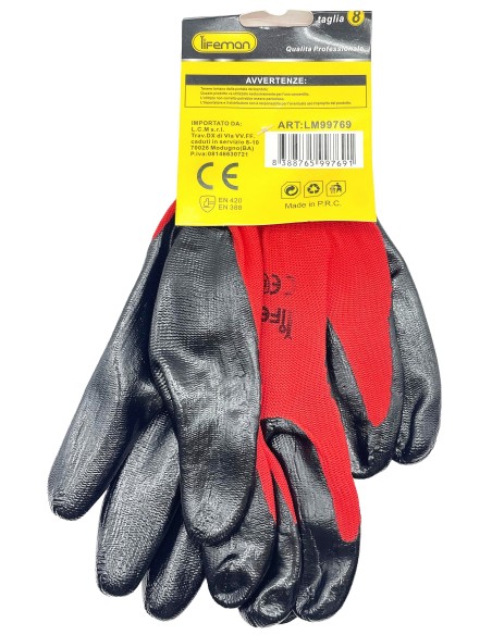 guanti da lavoro in tessuto e antiscivolo - resistenti - taglia grande l 8: tuttocasashop.live: pulizia e cura della casa