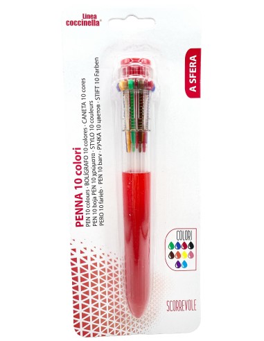 penna multicolore - 10 colori: tuttocasashop.live: altro - bazar