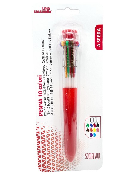 penna multicolore - 10 colori: tuttocasashop.live: altro - bazar