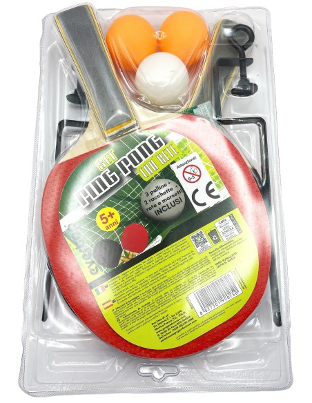ping pong set racchette con rete     250: tuttocasashop.live: altro - bazar