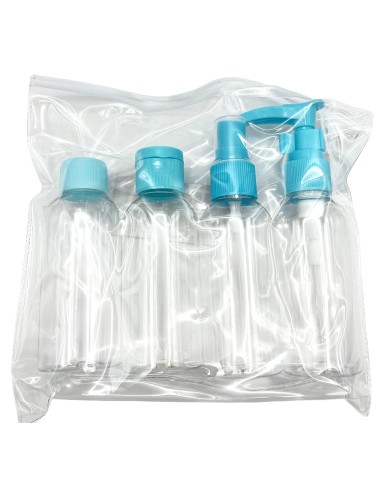 flaconi da viaggio set 4pz           866: tuttocasashop.live: igiene e cura della persona