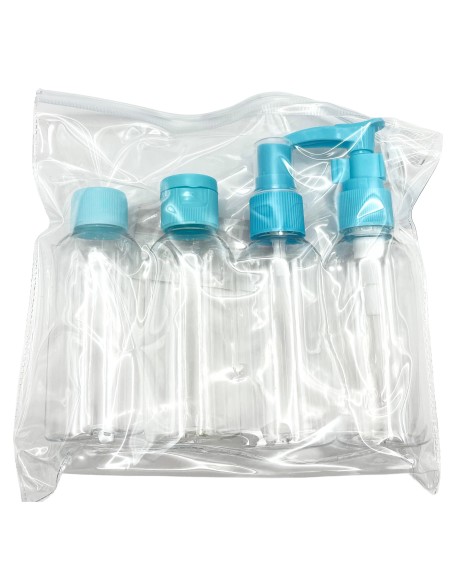 flaconi da viaggio set 4pz           866: tuttocasashop.live: igiene e cura della persona