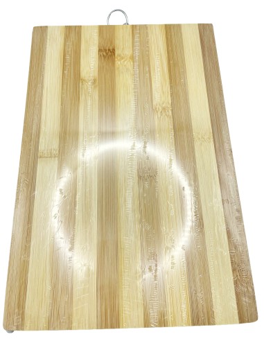tagliere in bamboo 32x22cm - spessore 18mm - con anello cromato: tuttocasashop.live: altro - bazar