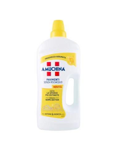 amuchina detergente pavimenti 1250ml senza risciacquo - freschezza agrumata: tuttocasashop.live: pulizia e cura della casa