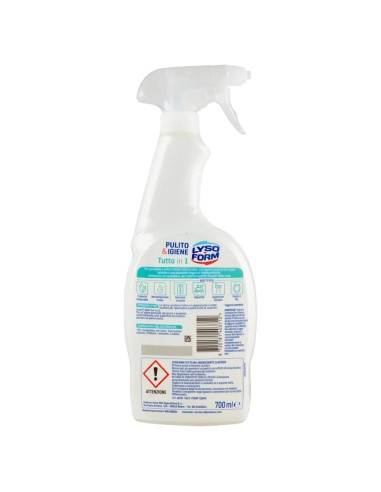 lysoform pulito&igienie tutto in 1 spray 750ml - per tutte le superfici: tuttocasashop.live: pulizia e cura della casa