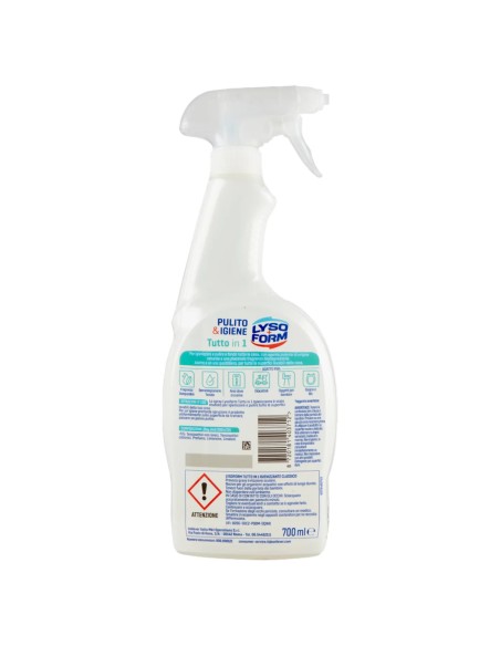 lysoform pulito&igienie tutto in 1 spray 750ml - per tutte le superfici: tuttocasashop.live: pulizia e cura della casa