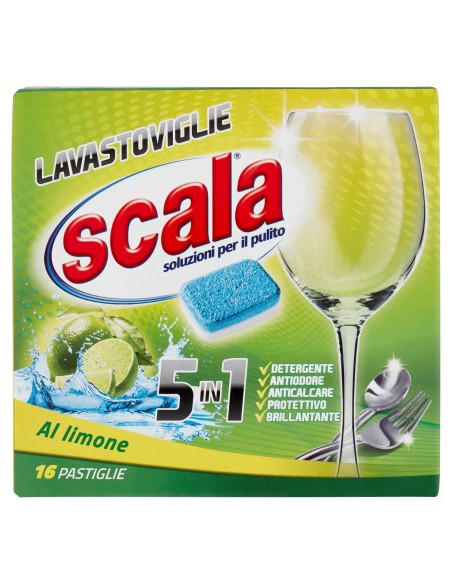 scala lavastoviglie 5in1 - 16 tabs - al limone: tuttocasashop.live: pulizia e cura della casa