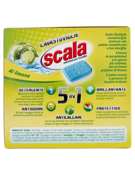 scala lavastoviglie 5in1 - 16 tabs - al limone: tuttocasashop.live: pulizia e cura della casa