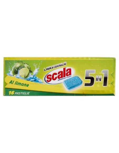 scala lavastoviglie 5in1 - 16 tabs - al limone: tuttocasashop.live: pulizia e cura della casa