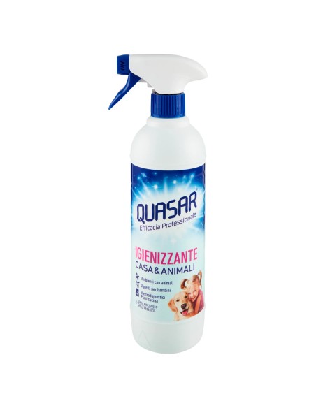 quasar detergente spray - 580ml - igienizzante casa e animali: tuttocasashop.live: pulizia e cura della casa
