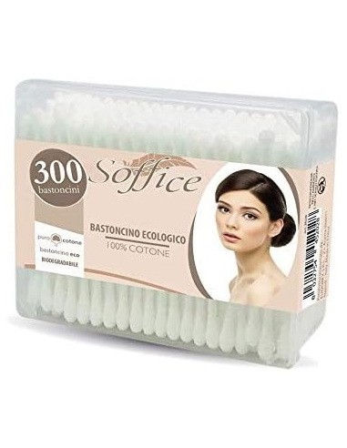 soffice cotonfiock 300 pezzi - bastoncini cotonati: tuttocasashop.live: igiene e cura della persona