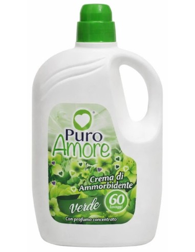 puro amore ammorbidente concentrato - 60 lavaggi - 3 litri - verde: tuttocasashop.live: prodotti per bucato e tessuti