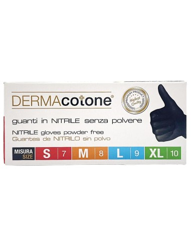 derma 100 guanti monouso in nitrile neri - non talcati - taglia xl 10: tuttocasashop.live: pulizia e cura della casa