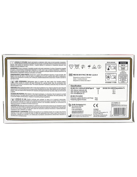 derma 100 guanti monouso in nitrile neri - non talcati - taglia xl 10: tuttocasashop.live: pulizia e cura della casa