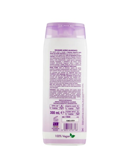 splend'or balsamo per capelli 300ml - acido ialuronico - capelli secchi: tuttocasashop.live: igiene e cura della persona