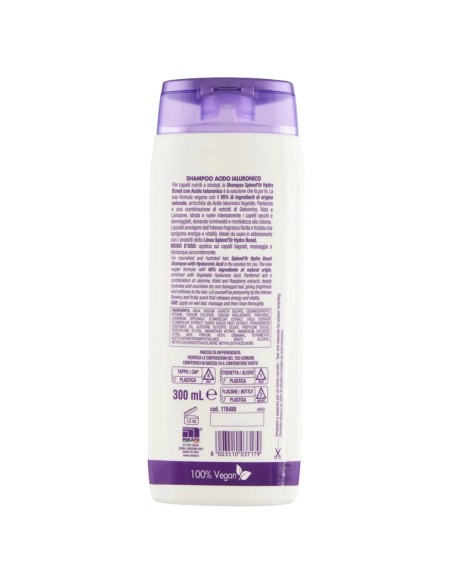 splend'or shampoo 300ml - acido ialuronico - hydra boost - capelli secchi: tuttocasashop.live: igiene e cura della persona