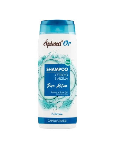 splend'or shampoo 300ml - cetriolo e argilla - purificante - capelli grassi: tuttocasashop.live: igiene e cura della persona