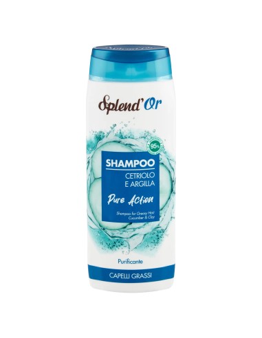 splend'or shampoo 300ml - cetriolo e argilla - purificante - capelli grassi: tuttocasashop.live: igiene e cura della persona