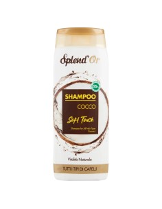 splend'or shampoo 300ml - vitalita' naturale - cocco - soft touch: tuttocasashop.live: igiene e cura della persona