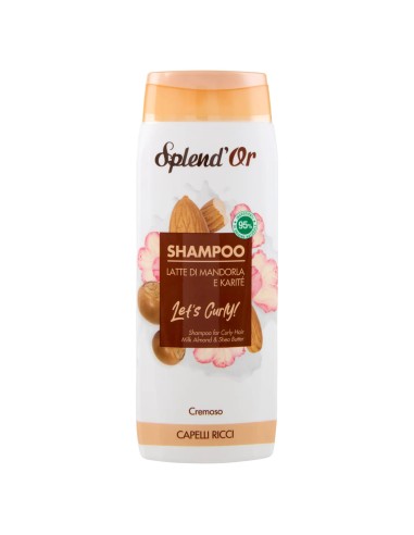 splend'or shampoo 300ml - cremoso latte di madorla e karite - capelli ricci: tuttocasashop.live: igiene e cura della persona