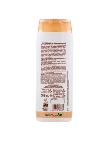 splend'or shampoo 300ml - cremoso latte di madorla e karite - capelli ricci: tuttocasashop.live: igiene e cura della persona