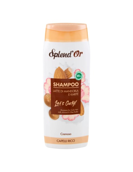 splend'or shampoo 300ml - cremoso latte di madorla e karite - capelli ricci: tuttocasashop.live: igiene e cura della persona