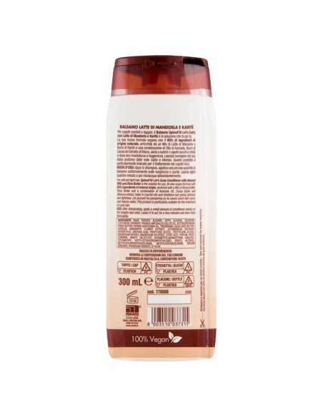splend'or balsamo per capelli 300ml - nutriente latte di mandorla e karite: tuttocasashop.live: igiene e cura della persona