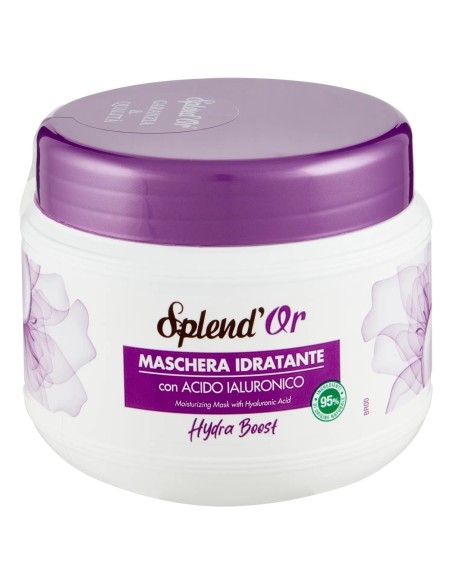 splend'or maschera per capelli 500ml idratante acido ialuronico hydra boost: tuttocasashop.live: igiene e cura della persona