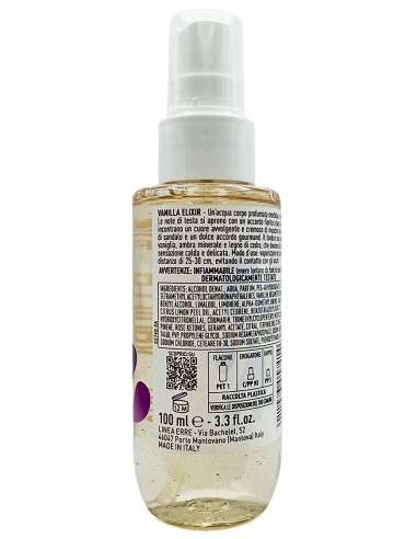 giardino dei sensi acqua corpo profumata - 100ml - vanilla elixir: tuttocasashop.live: igiene e cura della persona