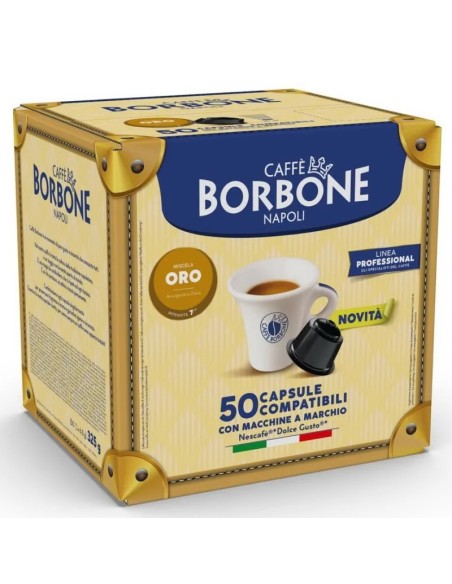 borbone miscela oro - caffe' 50 capsule - compatibili nescafe' dolce gusto: tuttocasashop.live: altro - bazar