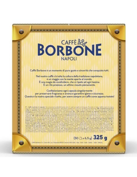 borbone miscela oro - caffe' 50 capsule - compatibili nescafe' dolce gusto: tuttocasashop.live: altro - bazar