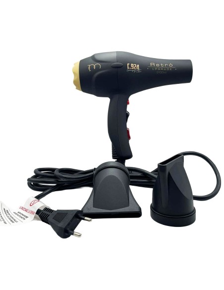 retro' upgrade phon asciugacapelli professionale 2100w - 2 becchi diffusori: tuttocasashop.live: altro - bazar